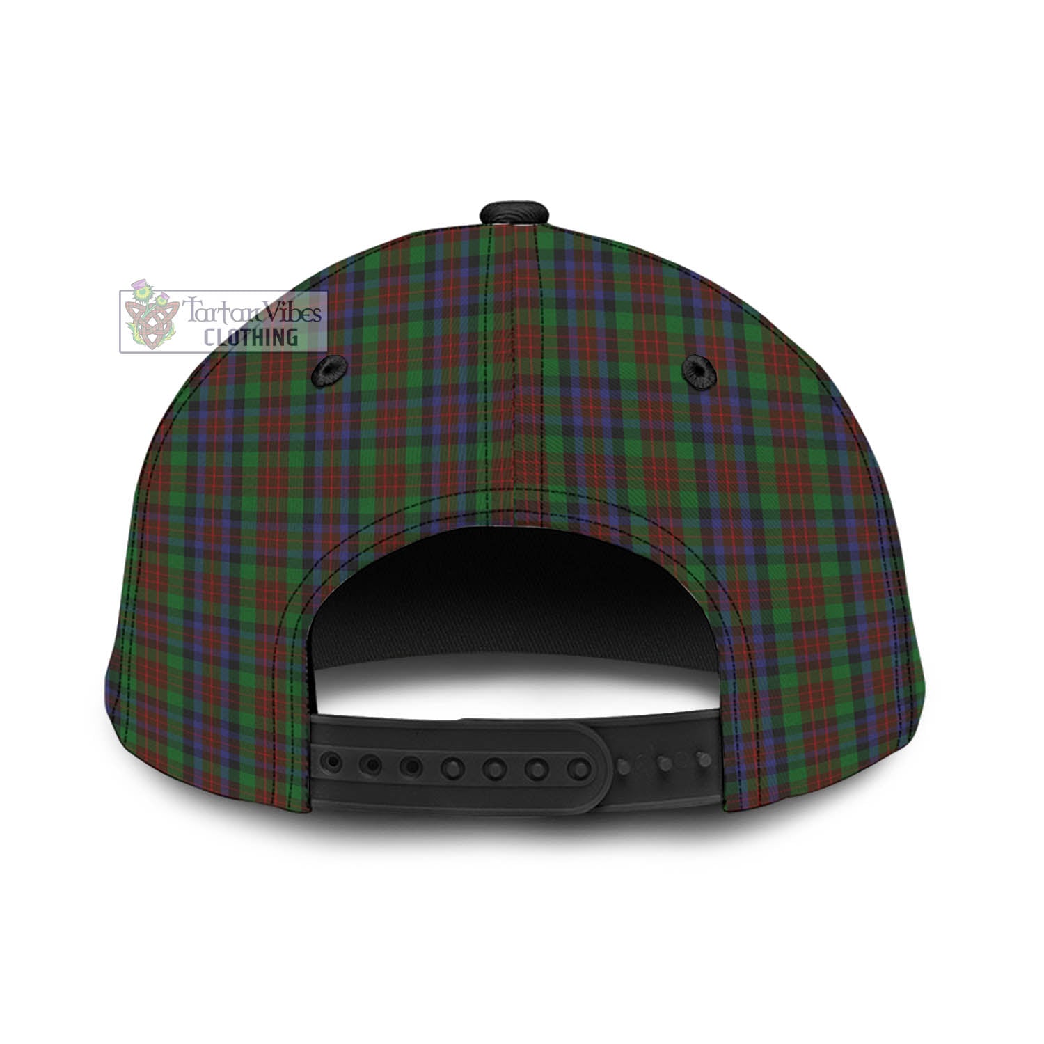 Tartan Vibes Clothing McDuff Hunting Tartan Classic Cap with Family Crest In Me Style