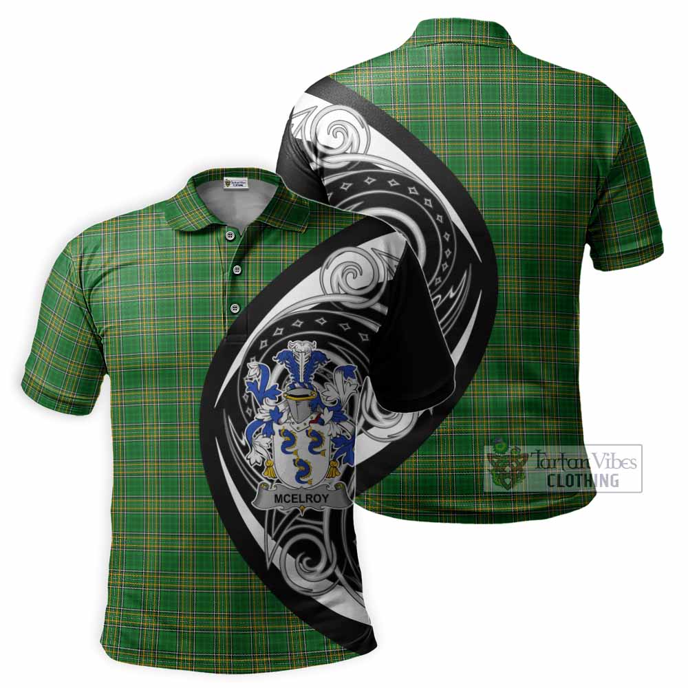 McElroy Irish Clan Polo Shirt Celtic Circle Style - Tartan Vibes Clothing