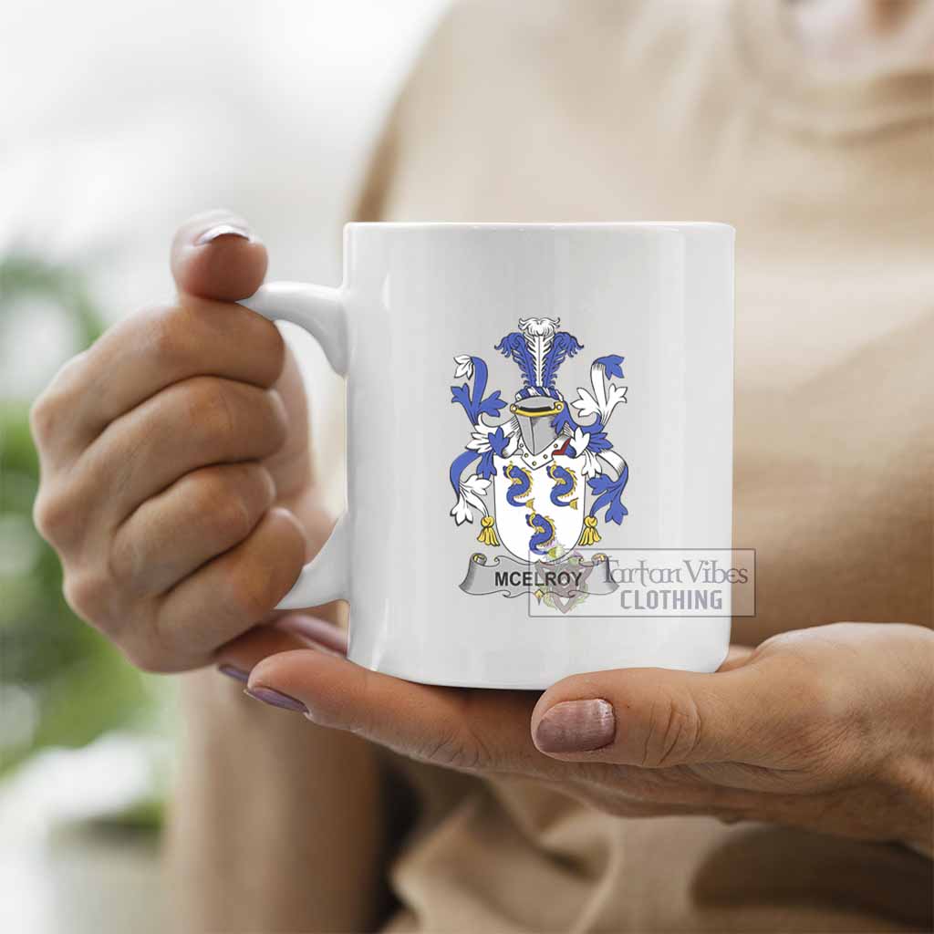 McElroy Irish Clan Coat of Arms Ceramic Mug - 2D-tartanvibesclothing