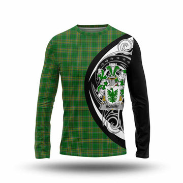 Tartan Vibes Clothing McEniry Irish Clan Long Sleeve T-Shirt Celtic Circle Style