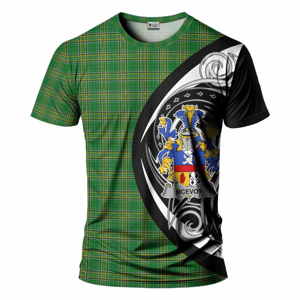 Tartan Vibes Clothing McEvoy Irish Clan T-Shirt Celtic Circle Style