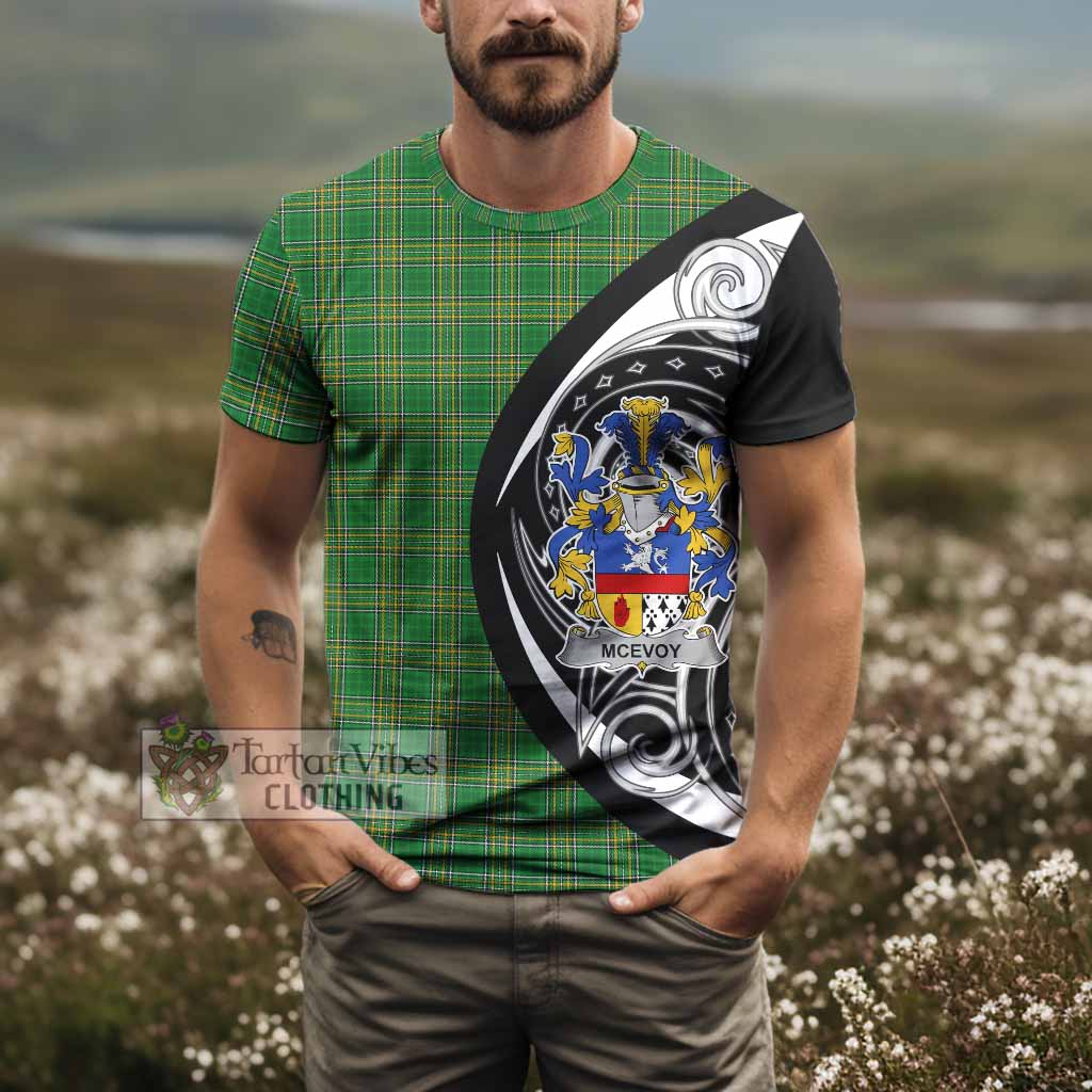 Tartan Vibes Clothing McEvoy Irish Clan T-Shirt Celtic Circle Style