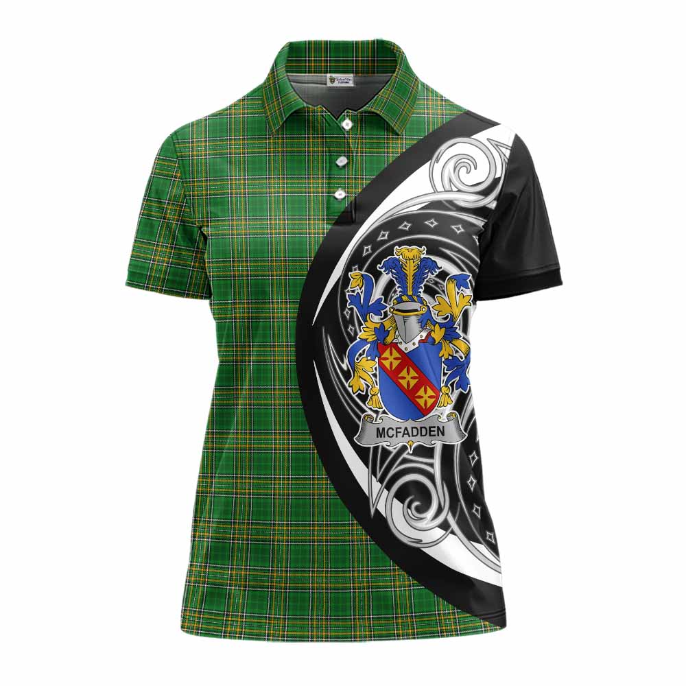 McFadden Irish Clan Women's Polo Shirt Celtic Circle Style Women - Tartan Vibes Clothing