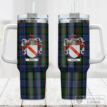 McFadzen 01 Tartan Tumbler with Handle with Family Crest