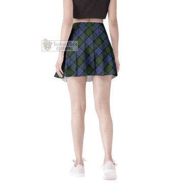 McFadzen #01 Tartan Women's Plated Mini Skirt Cross Style