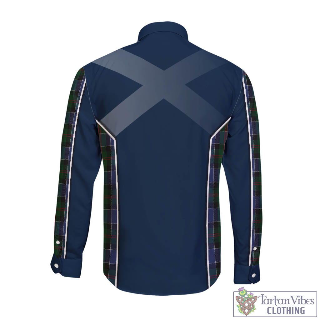 Tartan Vibes Clothing McFadzen 01 Tartan Long Sleeve Button Up Shirt with Family Crest and Lion Rampant Vibes Sport Style