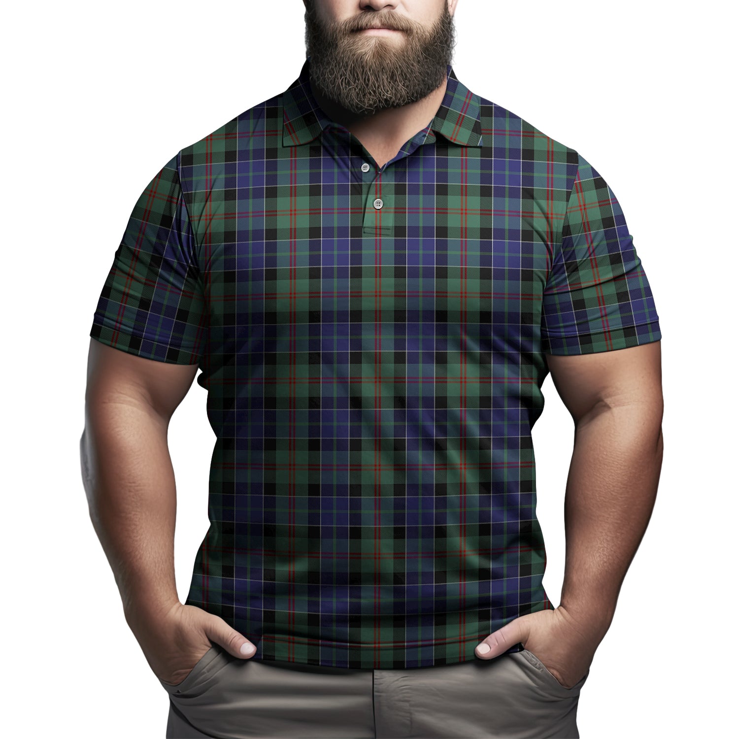 McFadzen #02 Tartan Mens Polo Shirt Kid - Tartan Vibes Clothing