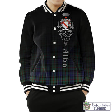 McFadzen 02 Tartan Baseball Jacket Featuring Alba Gu Brath Family Crest Celtic Inspired Unisex - Tartan Vibes Clothing