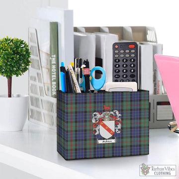 McFadzen 02 Tartan Pen Holder with Family Crest One Size 5.9"(L)*2.7"(W)*4.3"(H) - Tartan Vibes Clothing