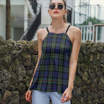 Tartan Vibes Clothing McFadzen #02 Tartan Loose Halter Neck Camisole