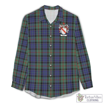 McFadzen 02 Tartan Women's Casual Shirt with Family Crest Female - Tartan Vibes Clothing