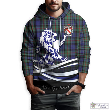 McFadzen 02 Tartan Hoodie with Alba Gu Brath Regal Lion Emblem Zip Hoodie - Tartan Vibes Clothing