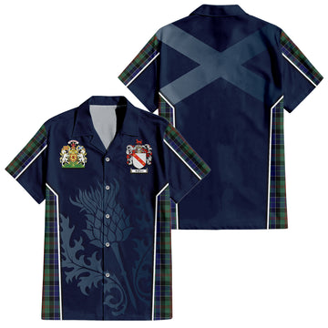 McFadzen 02 Tartan Hawaiian Shirt with Family Crest and Scottish Thistle Vibes Sport Style Kid - Tartan Vibes Clothing