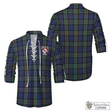 McFadzen 02 Tartan Men's Scottish Traditional Jacobite Ghillie Kilt Shirt with Family Crest Men - Tartan Vibes Clothing
