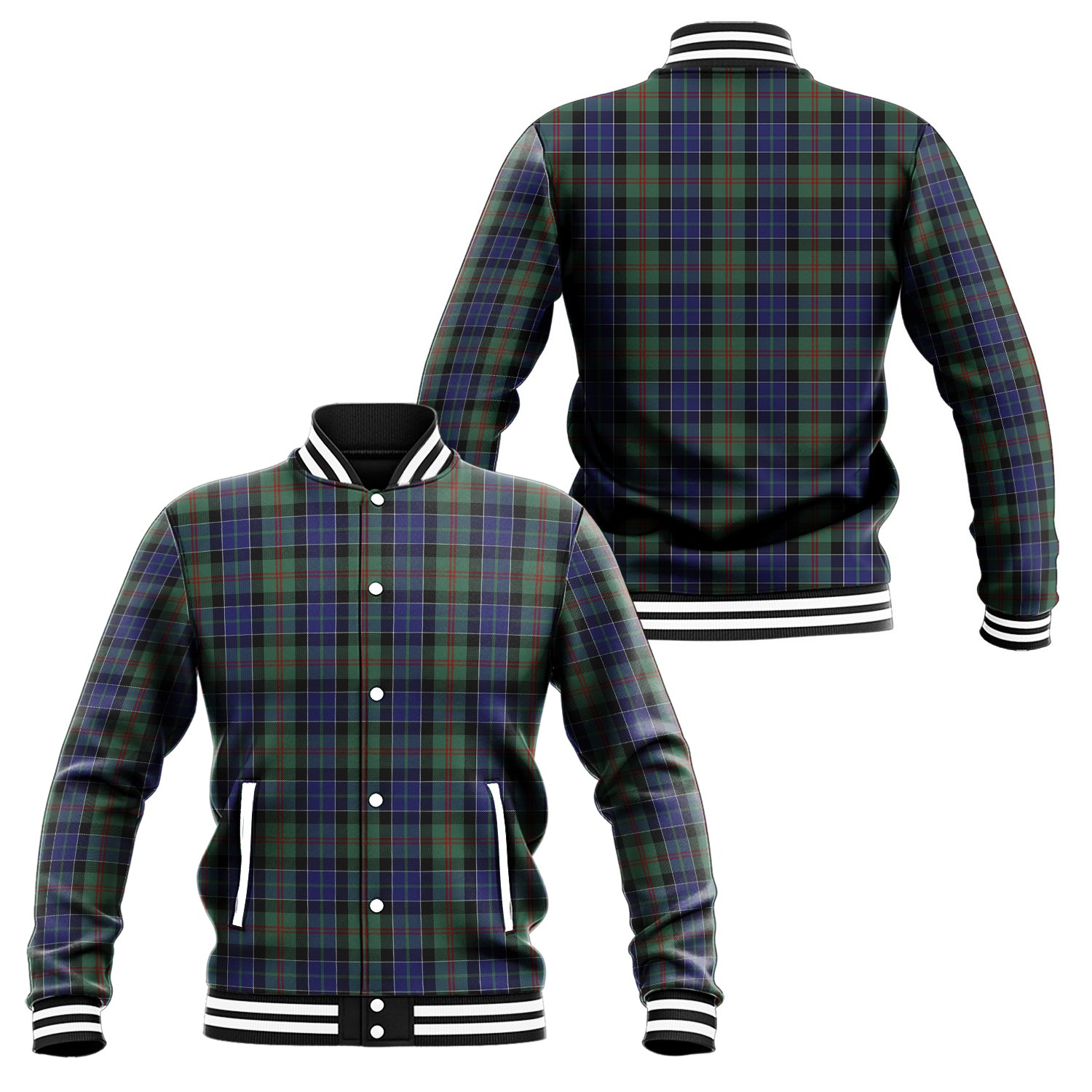 McFadzen #02 Tartan Baseball Jacket Unisex - Tartan Vibes Clothing