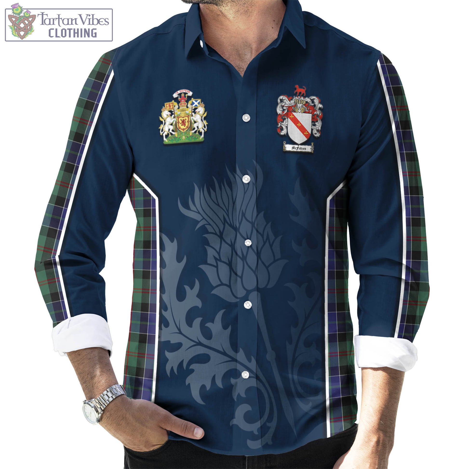 Ged Tartan Plaid Long Sleeve Button Shirt main image 0