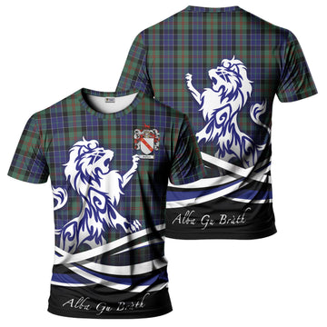 McFadzen 02 Tartan T-Shirt with Alba Gu Brath Regal Lion Emblem - Tartan Vibes Clothing