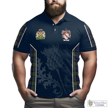 McFadzen 02 Tartan Men's Polo Shirt with Family Crest and Scottish Thistle Vibes Sport Style - Tartan Vibes Clothing
