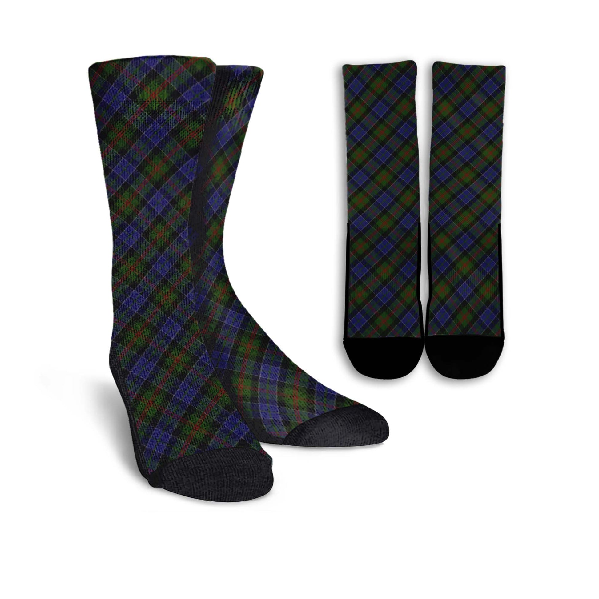 McFadzen #03 Tartan Crew Socks Cross Tartan Style - Tartanvibesclothing Shop
