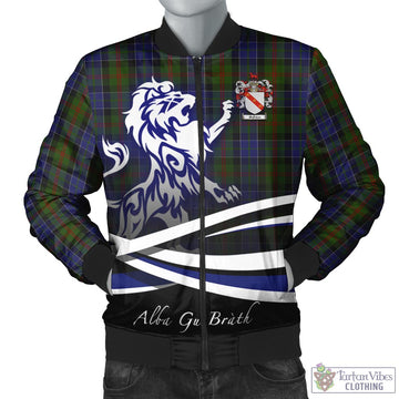 Tartan Vibes Clothing McFadzen 03 Tartan Bomber Jacket with Alba Gu Brath Regal Lion Emblem