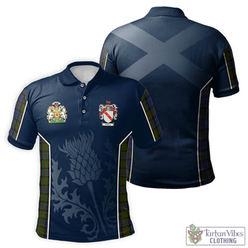 Tartan Vibes Clothing McFadzen 03 Tartan Men's Polo Shirt with Family Crest and Scottish Thistle Vibes Sport Style