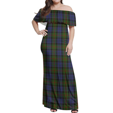 McFadzen #03 Tartan Off Shoulder Long Dress