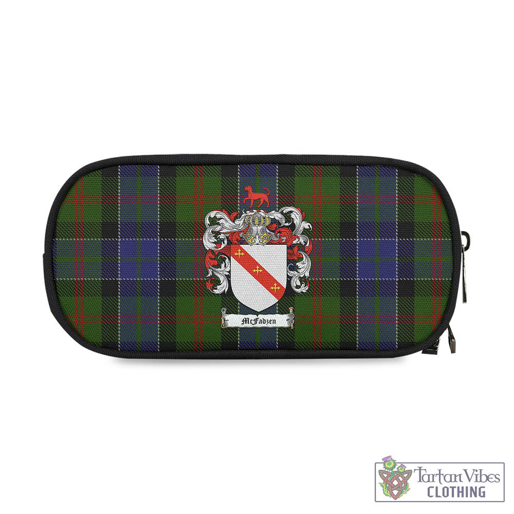 Tartan Vibes Clothing McFadzen 03 Tartan Pen and Pencil Case with Family Crest