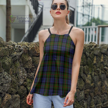 Tartan Vibes Clothing McFadzen #03 Tartan Loose Halter Neck Camisole