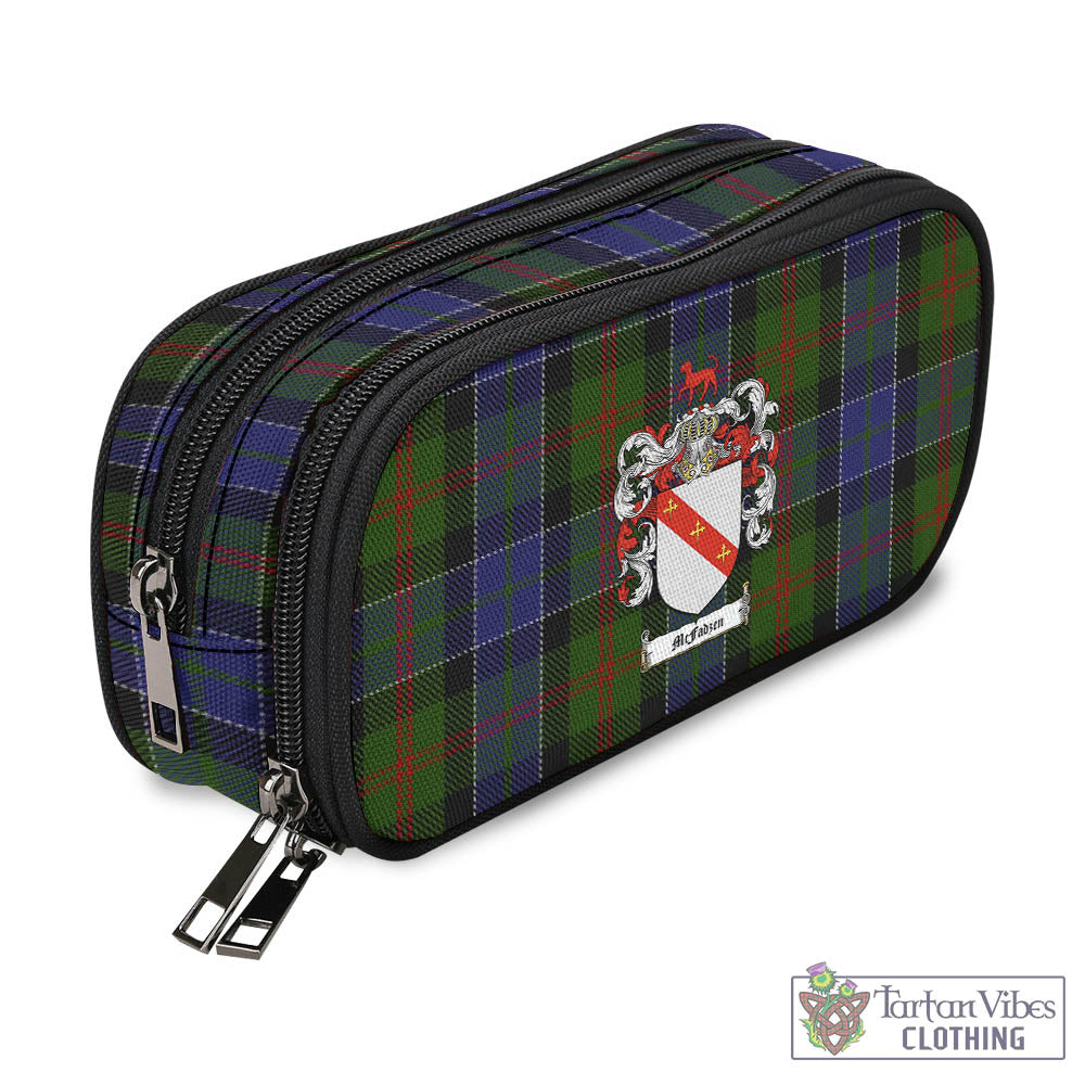 Tartan Vibes Clothing McFadzen 03 Tartan Pen and Pencil Case with Family Crest