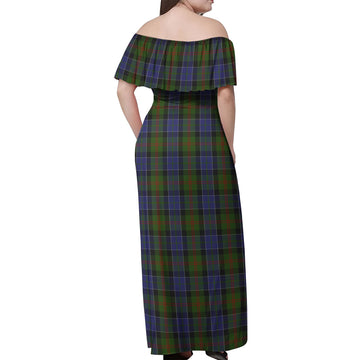 McFadzen #03 Tartan Off Shoulder Long Dress