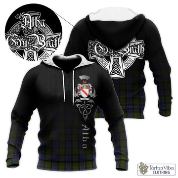 Tartan Vibes Clothing McFadzen 03 Tartan Knitted Hoodie Featuring Alba Gu Brath Family Crest Celtic Inspired