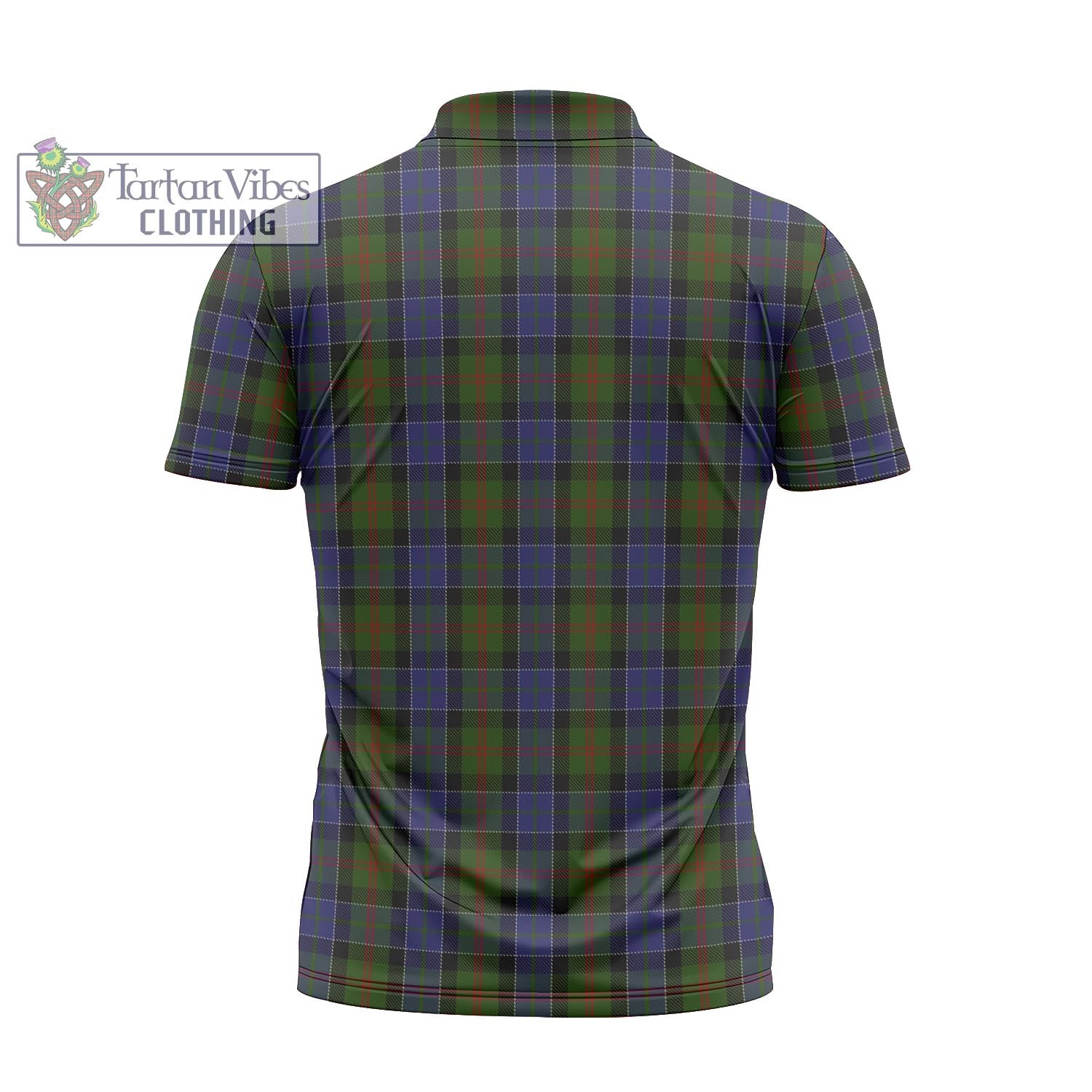 Tartan Vibes Clothing McFadzen 03 Tartan Zipper Polo Shirt with Family Crest
