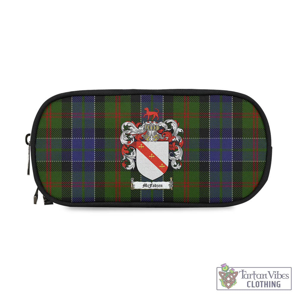 Tartan Vibes Clothing McFadzen 03 Tartan Pen and Pencil Case with Family Crest