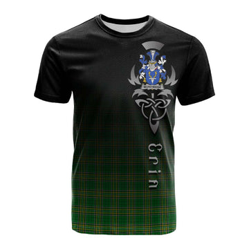 McFetridge Irish Clan Cotton T-shirt with Coat of Arms Erin Go Bragh Celtic Inspired