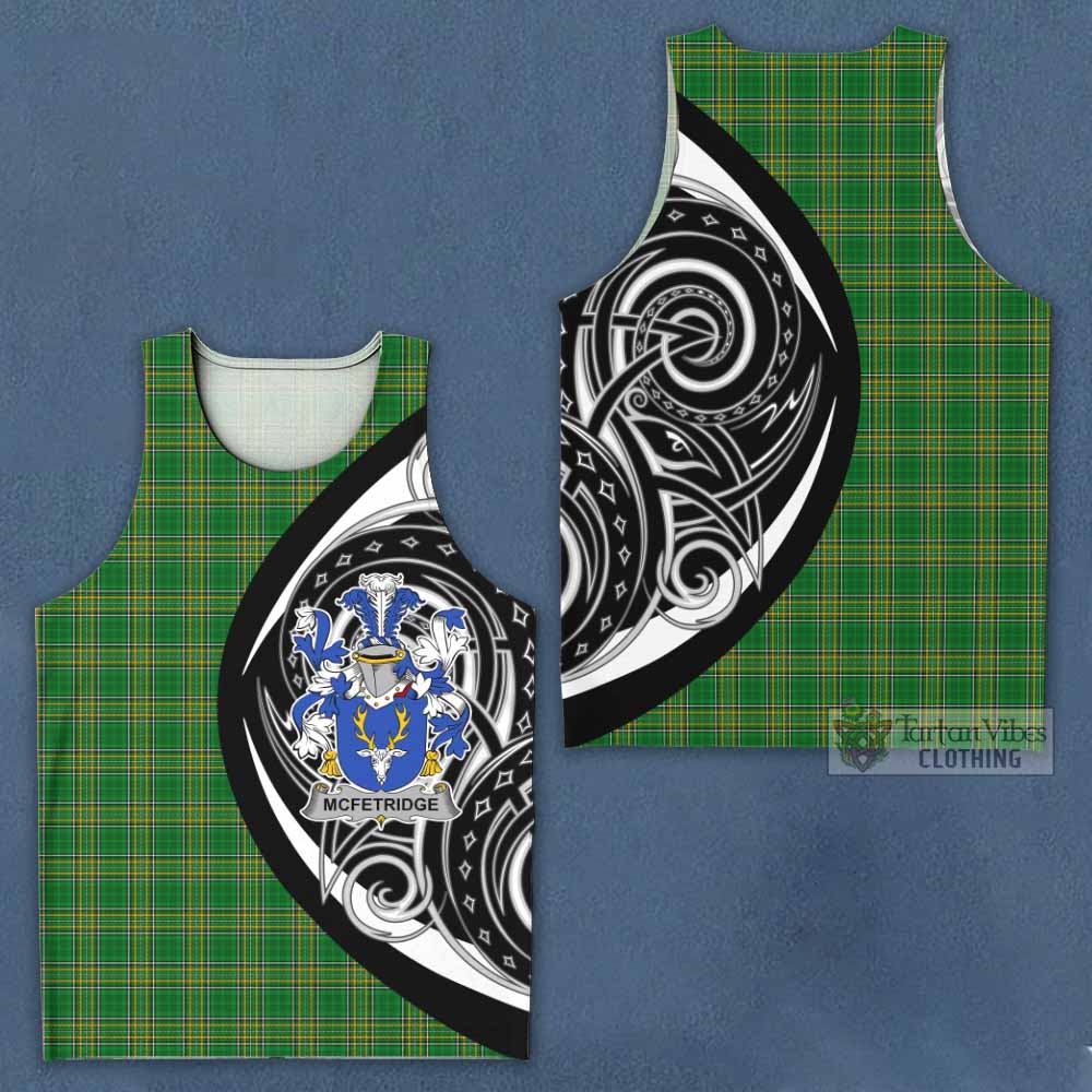 Tartan Vibes Clothing McFetridge Irish Clan Men's Tank Top Celtic Circle Style