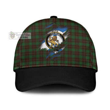 Tartan Vibes Clothing McFie Hunting Tartan Classic Cap with Family Crest In Me Style