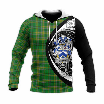 Tartan Vibes Clothing McGann Irish Clan Knitted Hoodie Celtic Circle Style