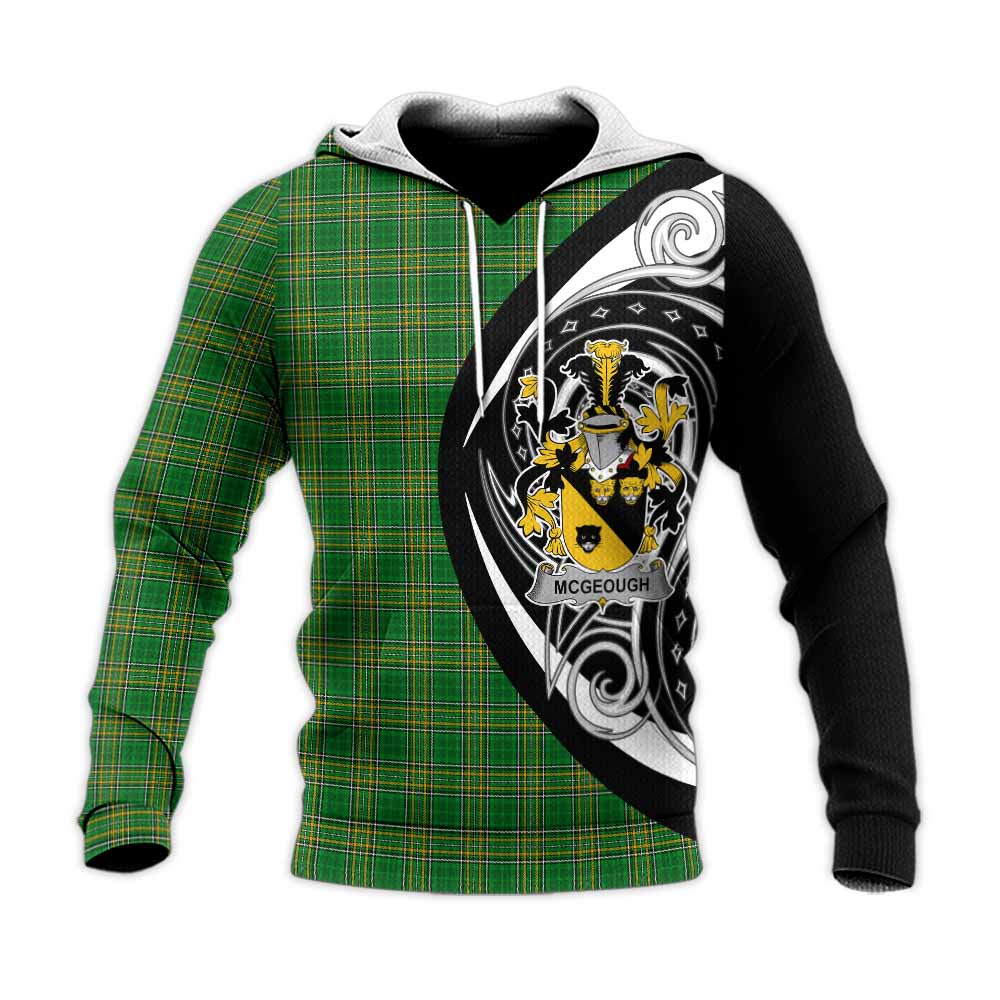 McGeough Irish Clan Knitted Hoodie Celtic Circle Style Unisex Knitted Pullover Hoodie - Tartan Vibes Clothing