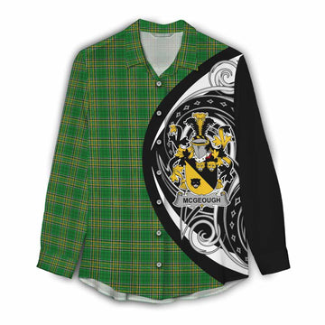 McGeough Irish Clan Women's Casual Shirt Celtic Circle Style Female - Tartan Vibes Clothing