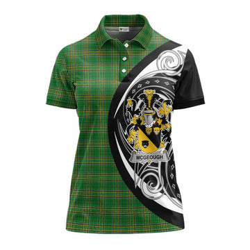 McGeough Irish Clan Women's Polo Shirt Celtic Circle Style