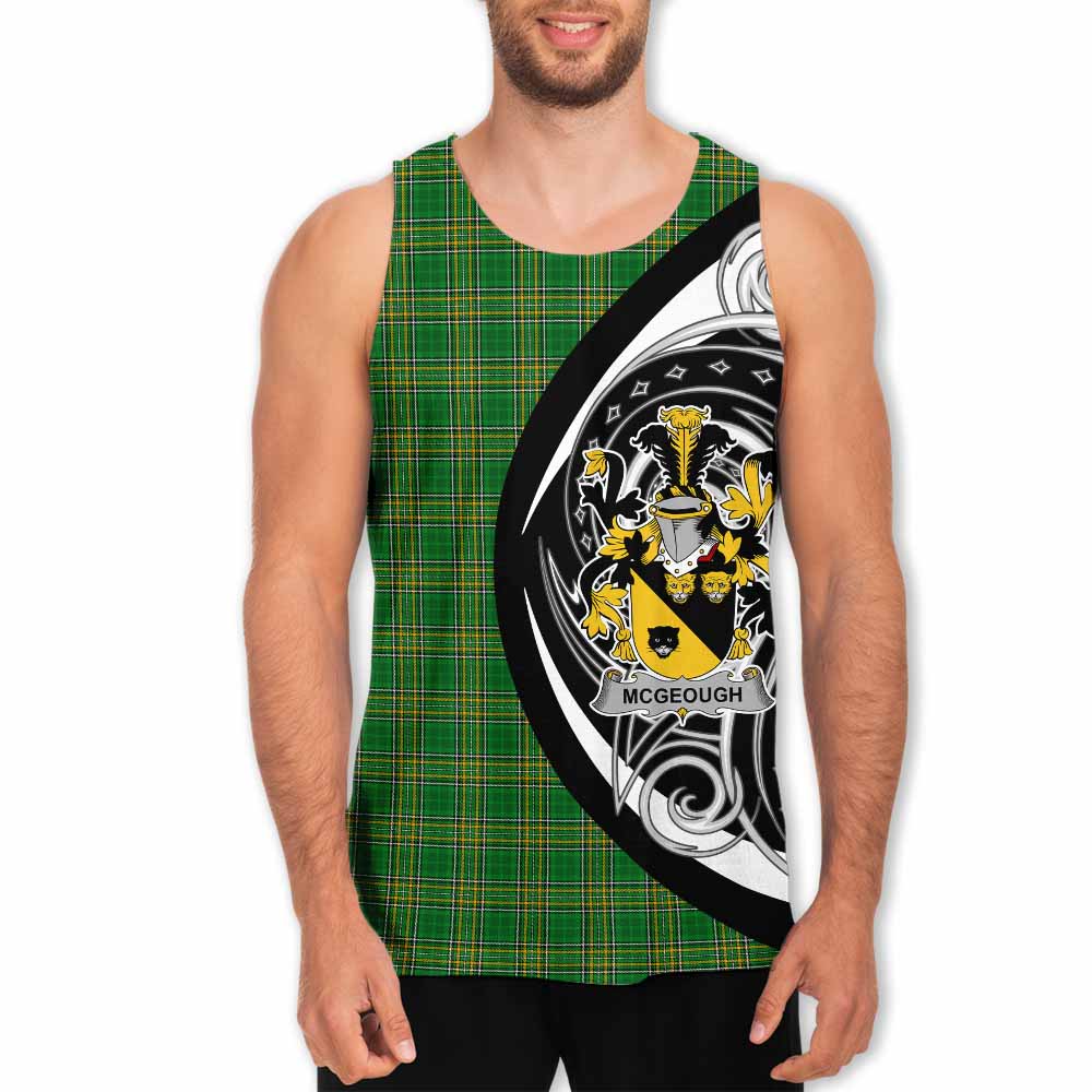 Tartan Vibes Clothing McGeough Irish Clan Men's Tank Top Celtic Circle Style