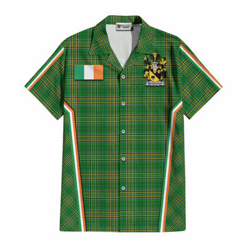 McGeough Irish Clan Coat of Arm Tartan Cotton Hawaiian Shirt Flag Style