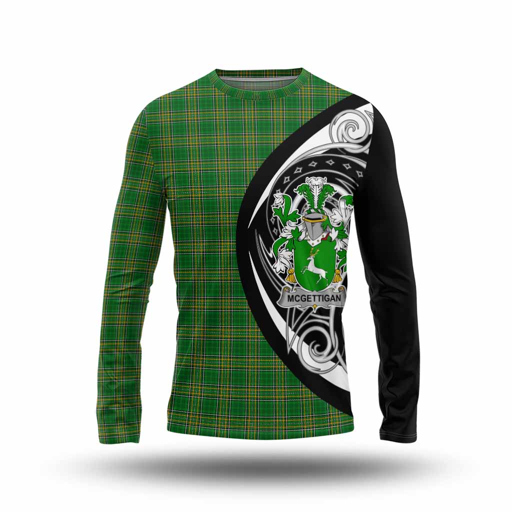 McGettigan Irish Clan Long Sleeve T-Shirt Celtic Circle Style Unisex - Tartan Vibes Clothing