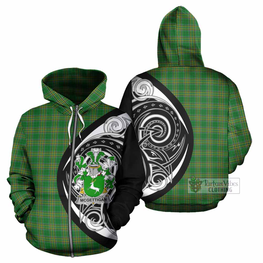 McGettigan Irish Clan Hoodie Celtic Circle Style Zip Hoodie - Tartan Vibes Clothing