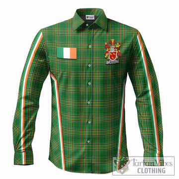 McGill Irish Clan Coat of Arm Tartan Long Sleeve Button Shirts Flag Style