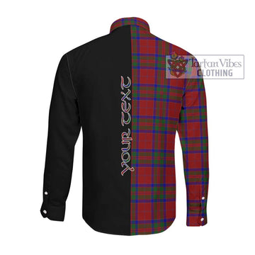 McGillivray Tartan Long Sleeve Button Shirt with Family Crest and Half Of Me Style Men's Shirt - Tartanvibesclothing Shop