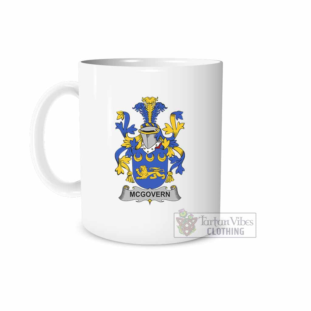 Tartan Vibes Clothing McGovern Irish Clan Coat of Arms Ceramic Mug