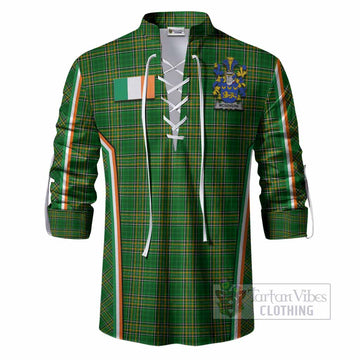 McGovern Irish Clan Coat of Arm Tartan Ghillie Shirt Flag Style