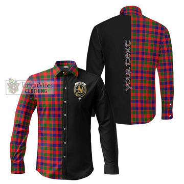 McGowan Tartan Long Sleeve Button Shirt with Family Crest and Half Of Me Style Men's Shirt S - Tartanvibesclothing Shop