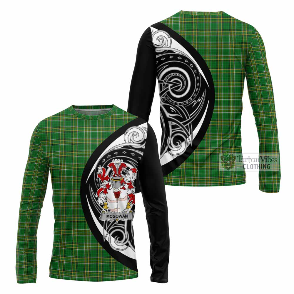 McGowan Irish Clan Long Sleeve T-Shirt Celtic Circle Style - Tartan Vibes Clothing